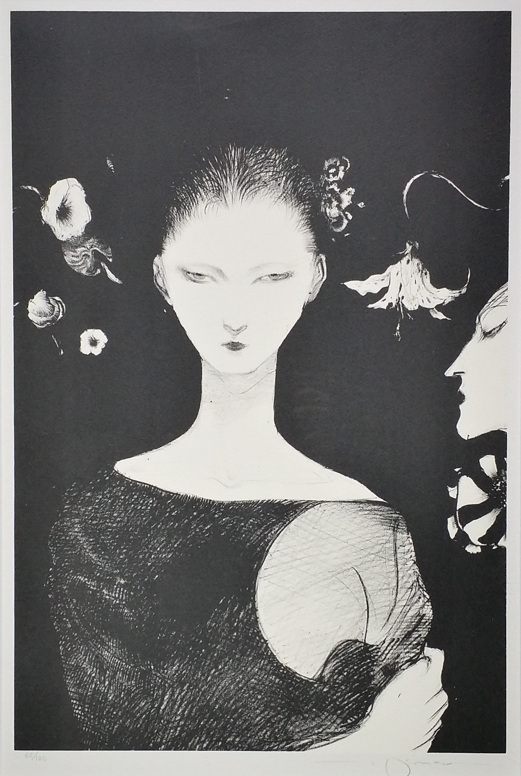 天野喜孝 – 夜香（リトグラフ 画面 53×35.4cm） - 画廊アートエミュウ 