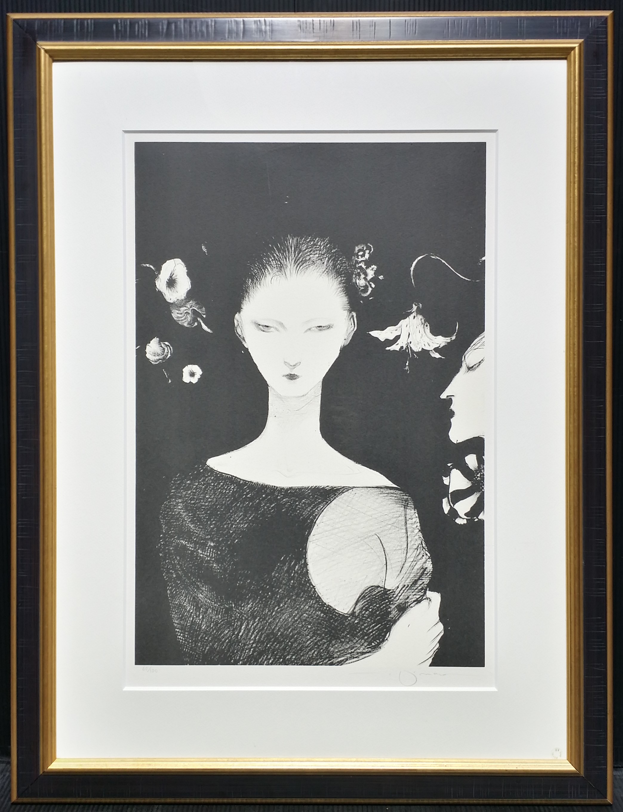 天野喜孝 – 夜香（リトグラフ 画面 53×35.4cm） - 画廊アートエミュウ 