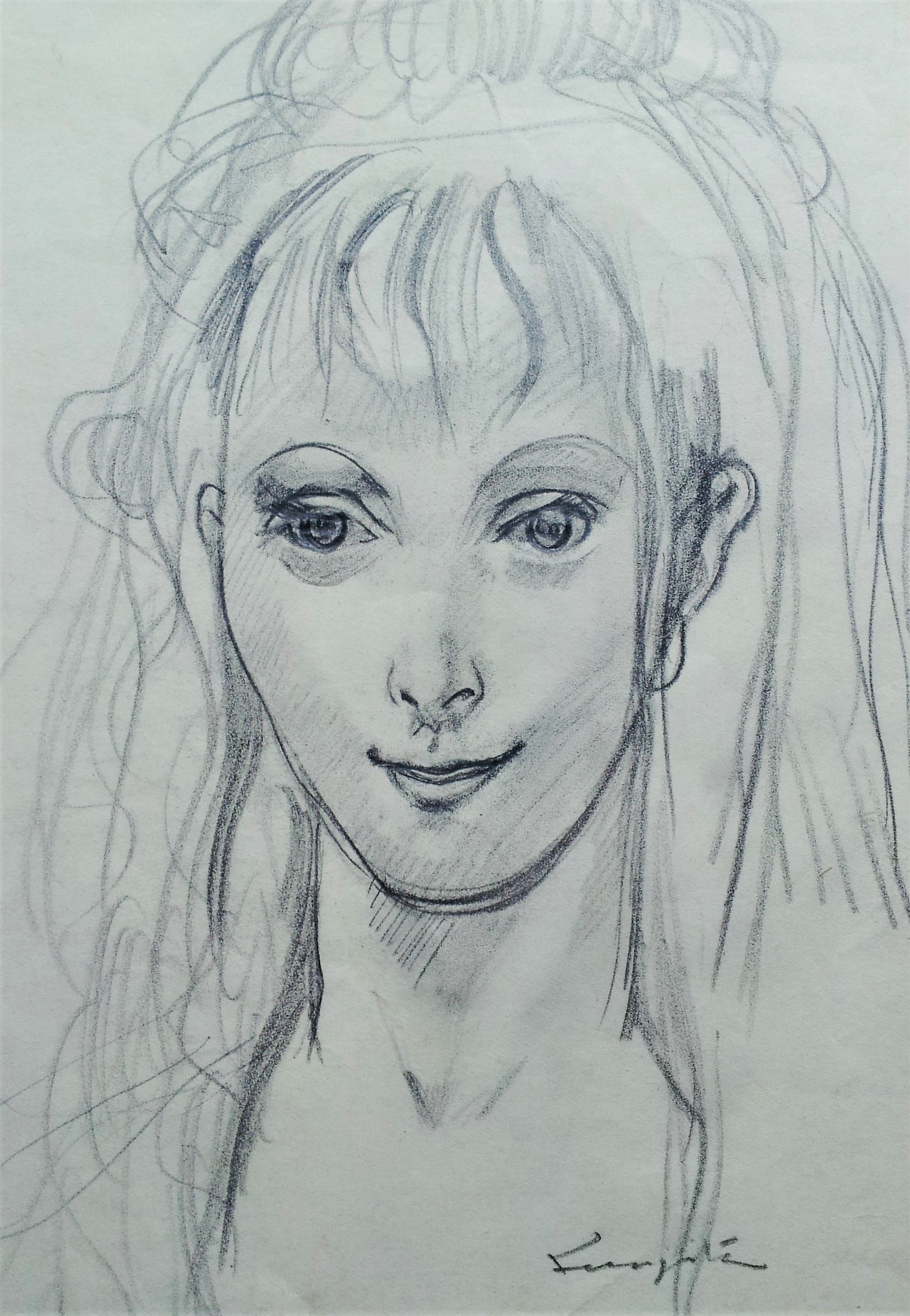 藤田嗣治 若い女性 jeune Femme（藤田嗣治（レオナール・フジタ） 和紙 