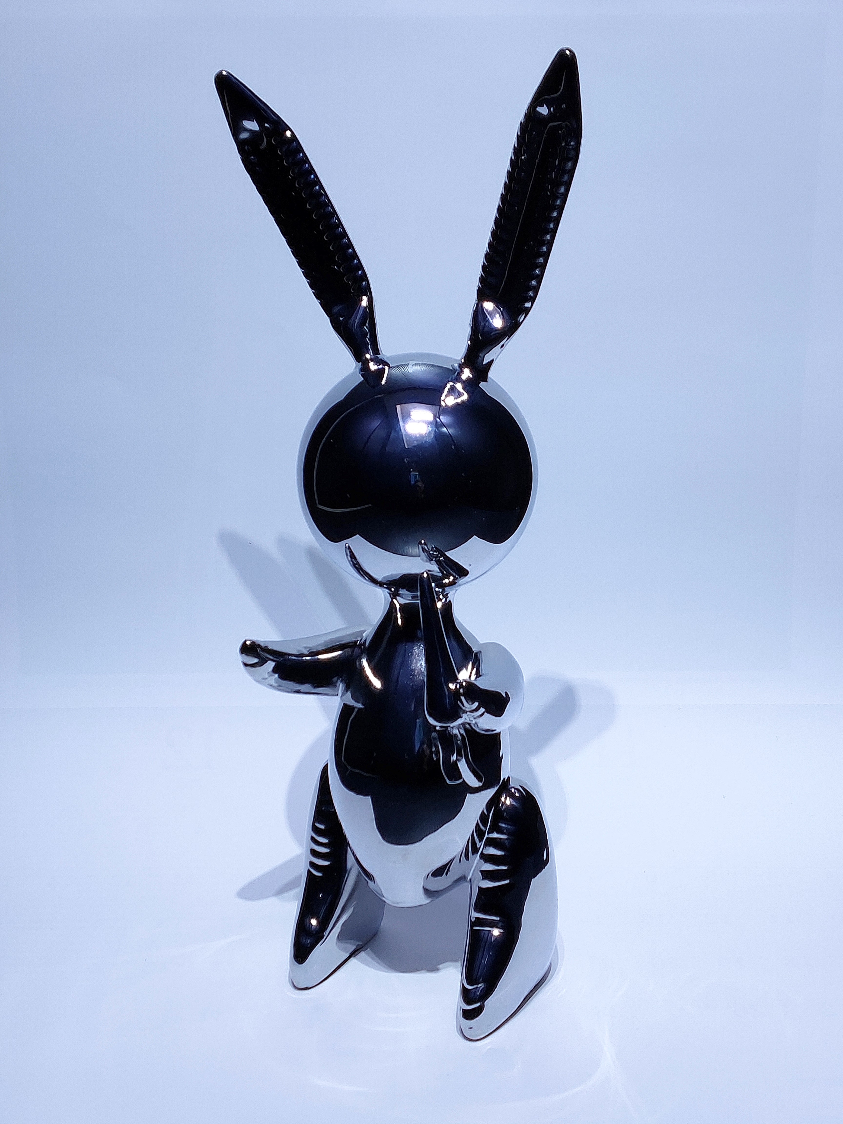 ジェフ クーンズ Rabbit シルバー レジンキャスト H33 5 W14 D10cm 画廊アートエミュウ Art Emy ユトリロ ジャンセン フランス美術 プラハ美術 現代アート 絵画買取