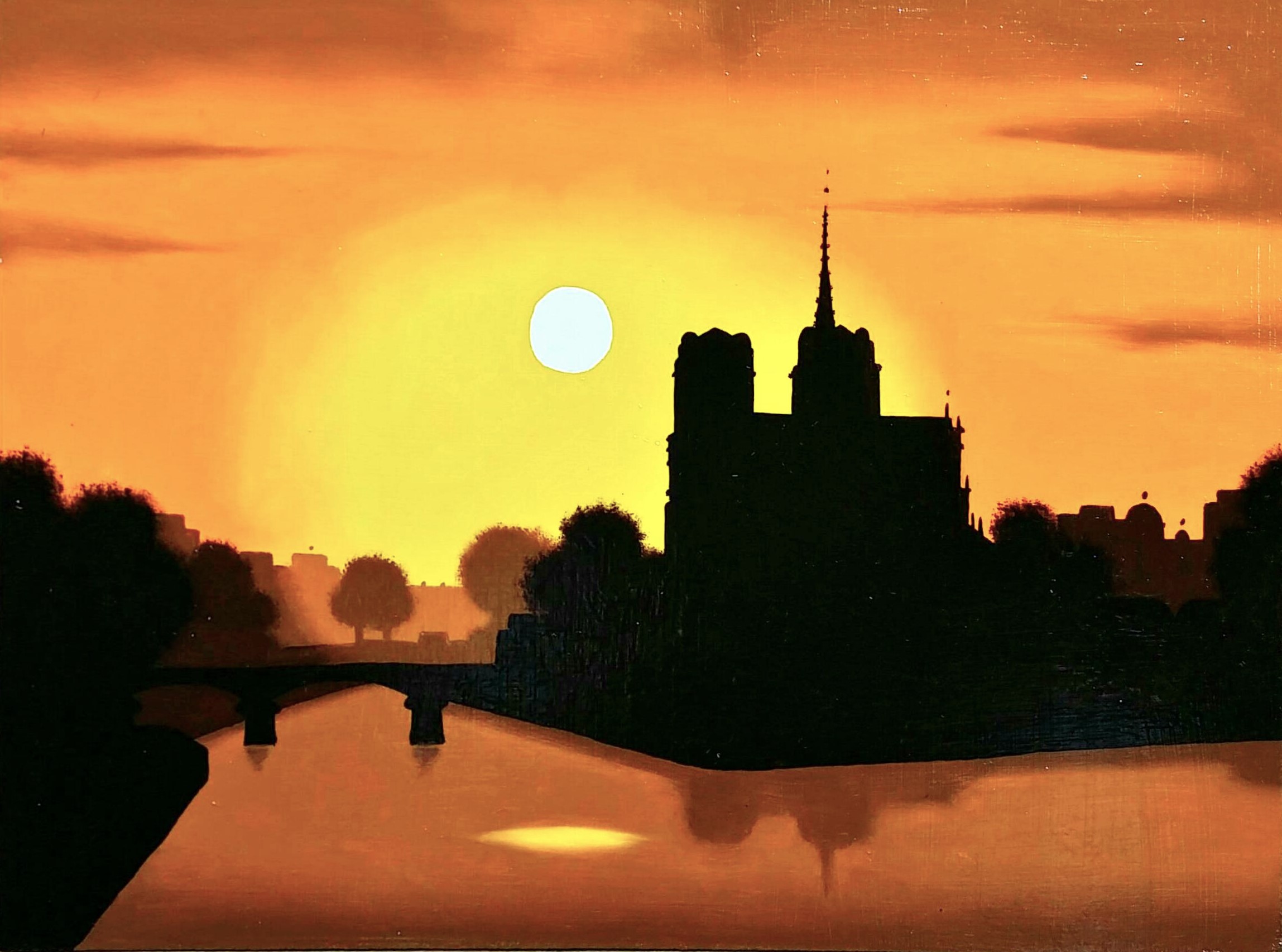 Paris-Notre-Dame」油彩24.2×33.3cm.jpg