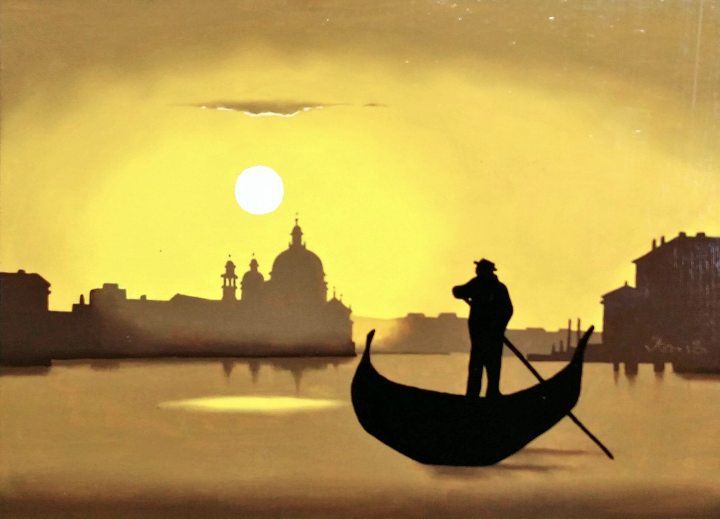 Venice-gondolier」油彩24.2×33.3cm.jpg