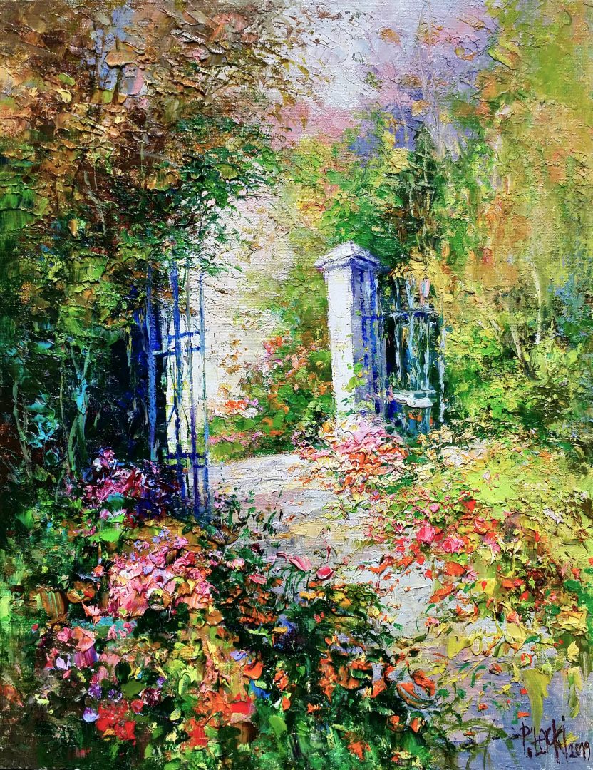 Entrance-to-garden」油彩6号1909-01.jpg