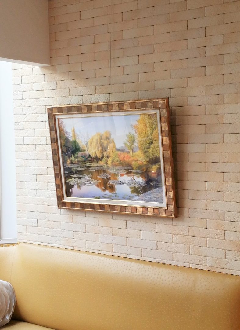 Autumn-Monet-garden」油彩50×70cm10.jpg
