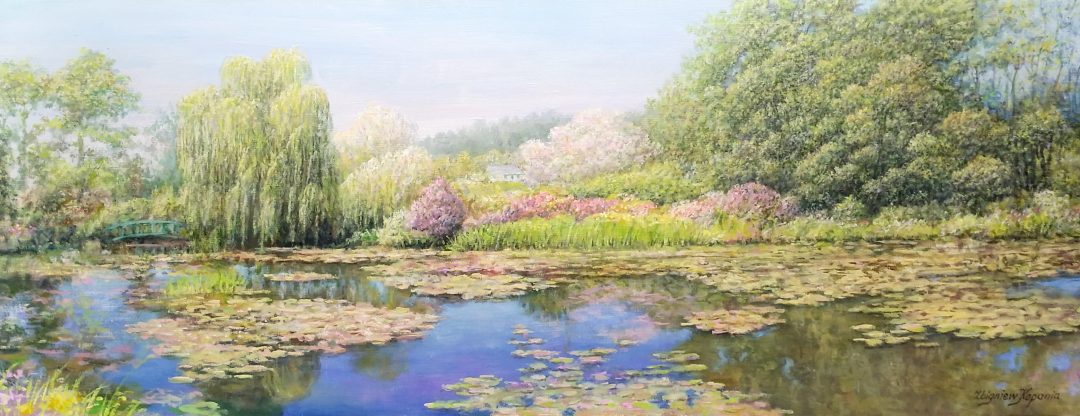 Panoramatic-Monet-garden」油彩25号2009-38.jpg