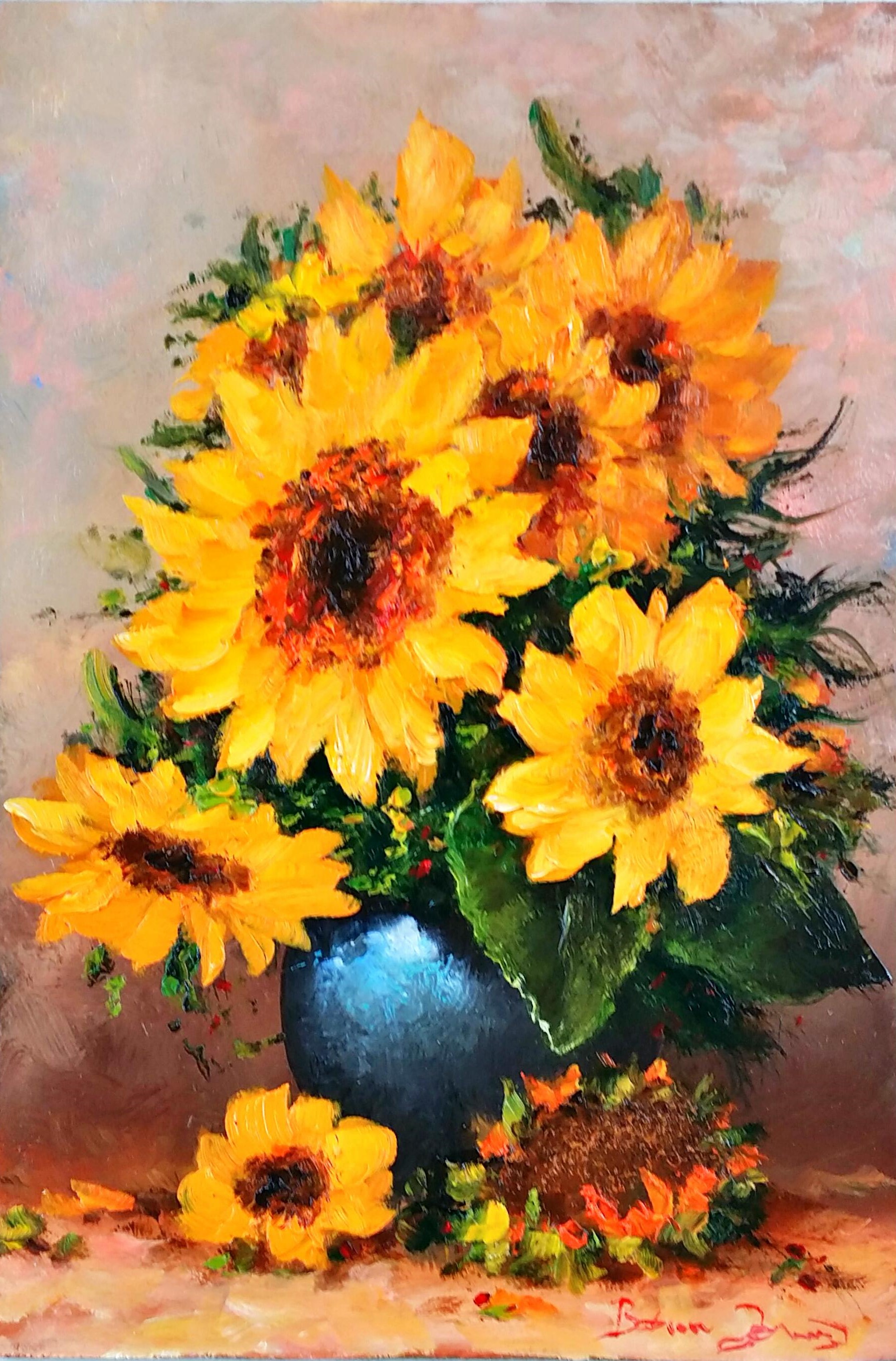 Sunflowers」油彩-30x20cm.jpg
