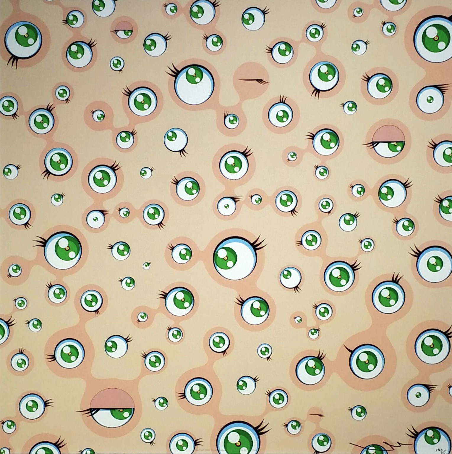 村上隆 – Jellyfish Eyes（リトグラフ ） - 画廊アートエミュウ - Art EMY