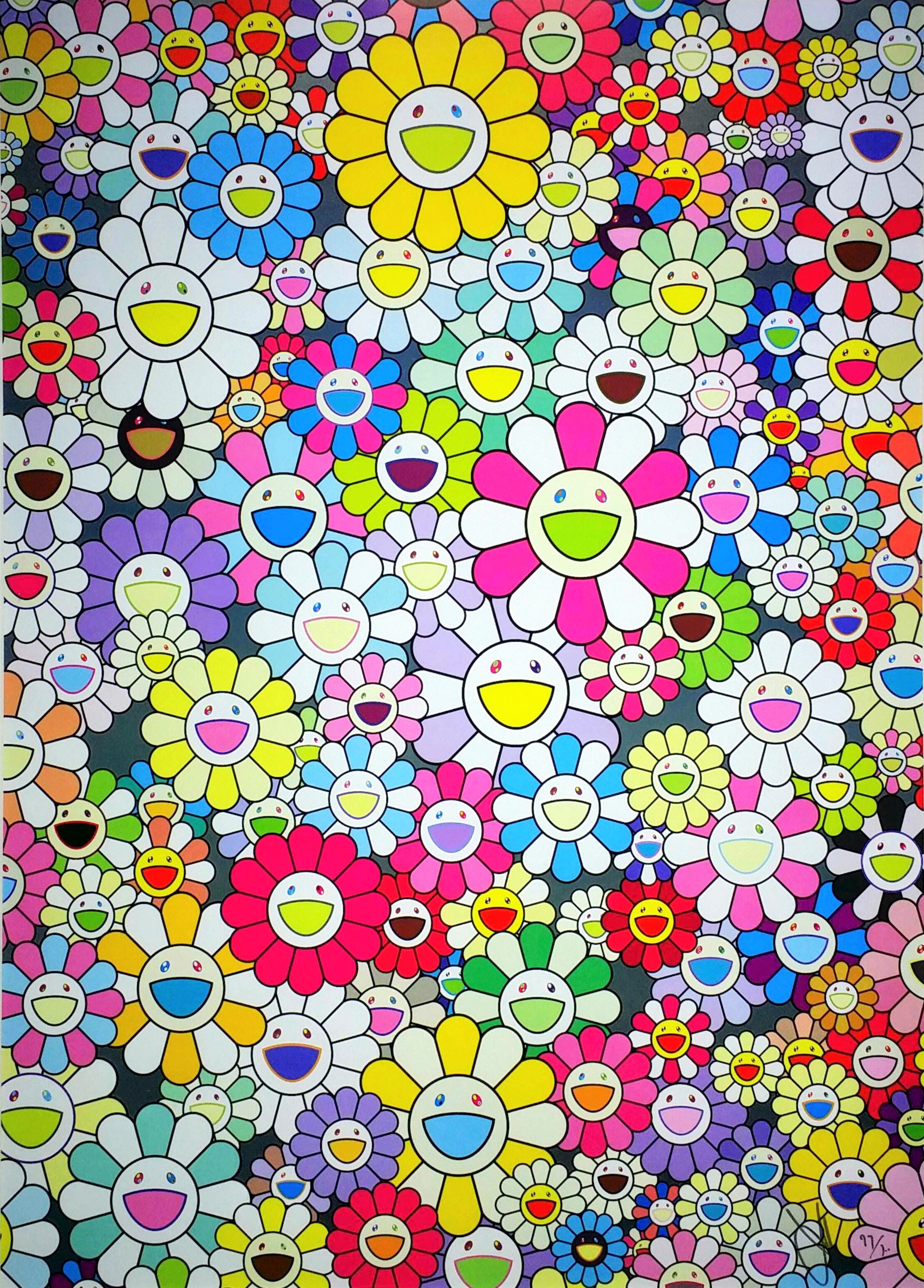 村上隆 – シャングリラーシャングリラーマルチカラー（オフセットリトグラフ 画面 72.7×52.2cm） :: 画廊アートエミュウ